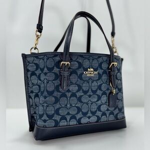 COACH Mollie Tote Bag 25 In Signature Chambray